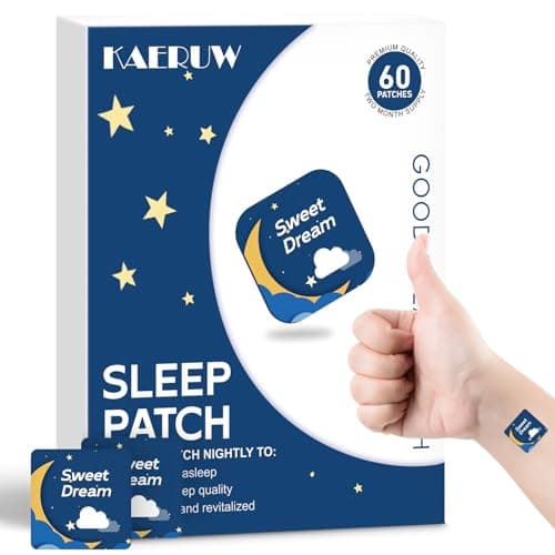 Kaeruw Sleep Patches for Adults with Magnesium and Sour Cherry Extract - Plant-Based Sleep Aid - Easy to use Suitable for Both Men and Women-1 Box 60 Count-A01 - Image 1
