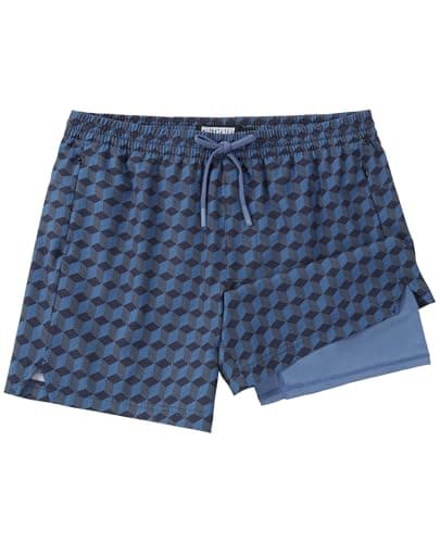 CoozySphere Men's 2 in 1 Athletic Running Shorts Quick Dry 5 Inch Lightweight Workout Gym Shorts with Liner and Pockets - Image 1