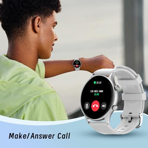 Smart Watches for Women,Fitness Smart Watch (Answer/Make Call), 1.4"Screen Waterproof Smart Watches with 123 Sports Modes/Heart Rate Monitor/Sleep Tracker, Watches for Women for Android iOS Grey - Thumbnail 5
