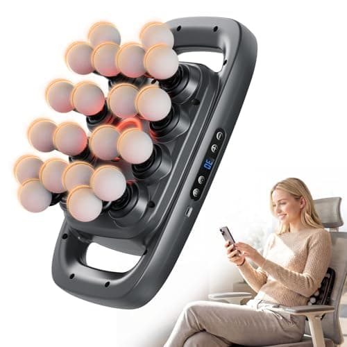 HOTU 20 Head Massage Gun Deep Tissue, Muscle Back Massager with 3 Modes & 30 Intensities, Portable Quiet Multi Mini Head Massager Gun for Hips/Legs/Waist/Shoulders/Foot Body Muscle Pain Relief - Image 1
