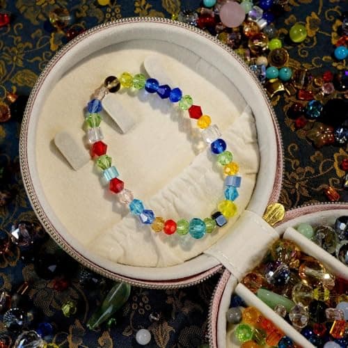 Crystal Beads for Jewelry Making, Mix Assorted Glass Beads assortments Multi-Color Crystal Assortment for DIY Jewelry Making, Bracelets, Necklaces, Keychains, Crafting (4-8-12 Ounces Choose) (4) - Thumbnail 5