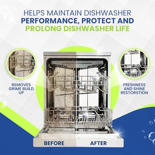 True Fresh Dishwasher Cleaner & Deodorizer Tablets, 24-Pack Dishwasher Maintenance Tablets for Interior, Pump, Filter, Spray arm & Drain, Helps Remove Grease, Limescale & Mineral Buildup 1-Year Supply - Thumbnail 2