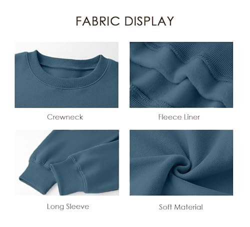 Ladicme Christian Sweatshirts For Women Oversize Faith-Hope-Love Daisy Graphic Pullover Top Casual Loose Fit Tops Blue - Thumbnail 4