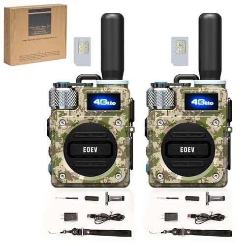 2Pcs 4G Walkie Talkie for Adults,Long Range 4G 1000 Mile Rechargeable Two-Way Radios 3-Day Battery Runtime Ideal for Hiking,Camping,Work,and Emergency Use Portable Two-Way Outdoor Radio(SIM Card) - Image 1