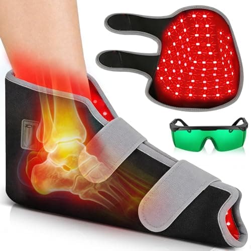 Red Light Therapy for Feet, 99 LED Red & Infrared Light Therapy Shoe Wrap with 660nm & 850nm for Foot Feet Ankle, Up to Foot Size 12 - Image 1