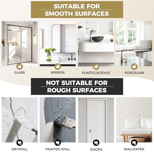 IMUMU Adhesive Towel Hooks for Shower,Waterproof Heavy Duty Bathroom Hooks,Wall Mounted Sticky Hangers for Coats/Aprons/Robes,No Drilling(Black,2 Pack) - Thumbnail 6