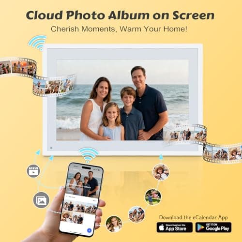 COMIX 10.1" Smart Digital Calendar for Desk, WiFi Cloud Sync Family Shared Planner with Touchscreen, Electronic Tabletop Schedule Display for Home Office, Kitchen & Nightstand - Thumbnail 4