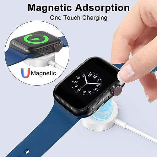 Amasuki 2Pack Upgraded for Apple Watch Charger USB Magnetic Wireless Fast iWatch Charger Portable Compatible with iWatch Ultra/Series 11/10/9/8/7/6/SE/SE2/5/4/3/2/1-[3.3FT] - Thumbnail 2