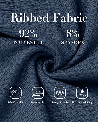 Charmo High Waisted Maternity Swimsuit Ribbed Ruffle One Piece Pregnancy Bathing Suits Self Tie Swimwear M Navy - Thumbnail 5