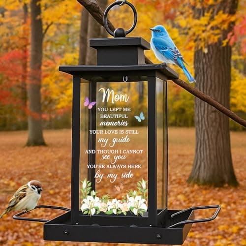 Memorial Bird Feeder for Loss of Mom - Sympathy Bereavement Gifts for Loss of Mother Remembrance Funeral Condolence Gifts Thoughtful Sorry for Your Loss Gifts for Loss of Loved One - Image 1