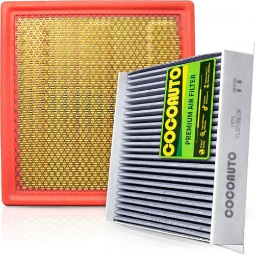 COCOAUTO Engine Cabin Air Filter Set for Ford F150 (2015-2026) 2.7L 3.0L 3.3L 3.5L 5.0L | Expedition Navigator (2018-2024) 3.5L | NOT FOR 5.2L V8 Raptor | Replaces FP79 FA1883