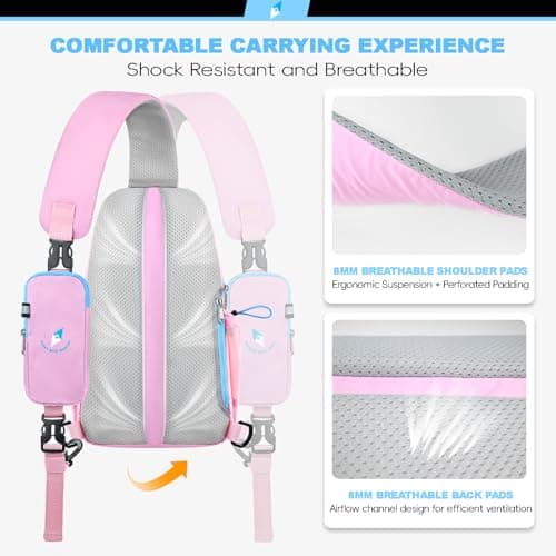 Seektop RFID Anti-Theft Crossbody Bag Sling Backpack for Women & Men, Casual Chest Daypack for Daily Travel - Thumbnail 4