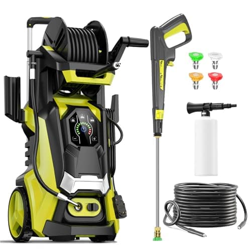 Pressure Washer with Touch Screen, 5000PSIIMAX Power Washers with Foam Cannon, High Pressure Cleaning Machine for Cars, Fences, Patios, Decks and Driveway - Image 1