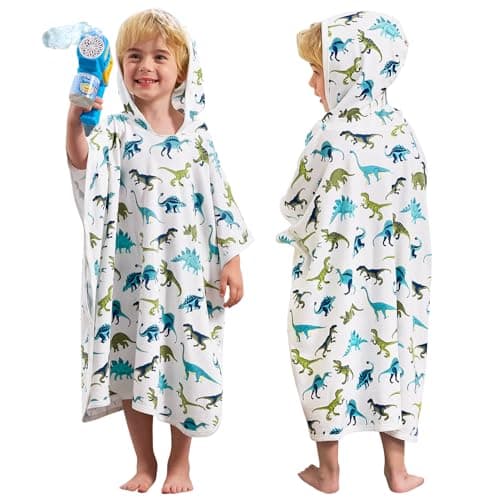 babee Reshinee Bamboo Viscose Toddler Hooded Bath Towel - Kids Beach Towel for Boys and Girls, 25.5" x 25.5" Swim Poncho for Bath, Pool, and Beach Use, 1 Pack - Image 1