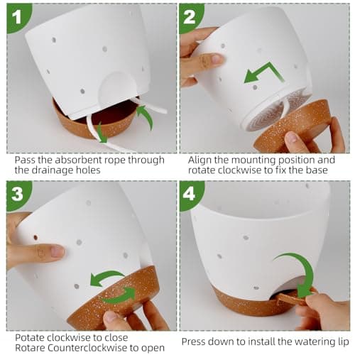 Vanslogreen 6 Inch Orchid Pots with Holes, 3 Pack Self Watering Planters for Orchids Plastic Orchid Pot Plant Flower Pots for Orchids Indoor Outdoor (Multicolor) - Thumbnail 5