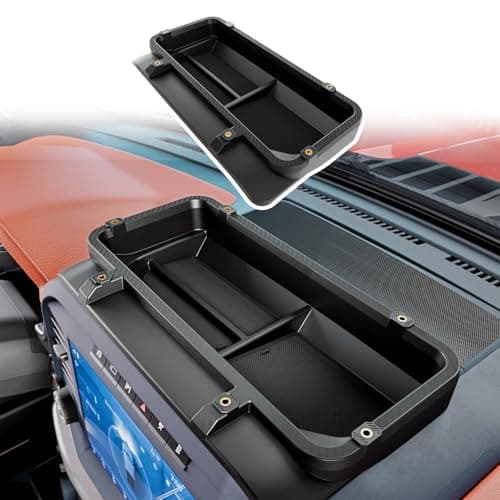 Maxzina Dashboard Storage Tray Compatible with 2021-2025 2026 Ford F150 Dash Insert Storage Organizer Compartment ABS Plastic Behind Screen Dashboard Storage Box for 2024 F-150 Accessories - Image 1
