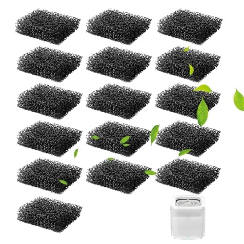 Cunina 16 Pack Cat Water Fountain Sponge Filters, Replacement Foam Filters for 67oz/2L Pet Fountain, 65oz/1.85L, 56oz/1.6LDog & 101 oz/3L Drinking Fountain Compatible with 3Pro /Solo 2/ Solo SE/MAX - Image 1