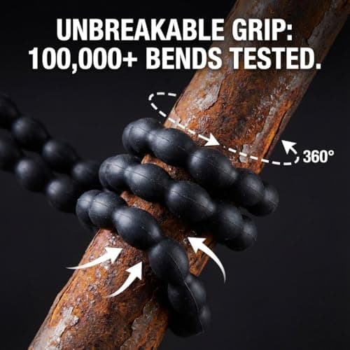 CVchancin Solar Motion Lights Outdoor with 360° Flexible Tripod USB and Solar Powered 92 LED Super Bright 600LM Motion Sensor Light IP65 Waterproof for Fence Yard Patio Garden RV Camping (2) - Thumbnail 2