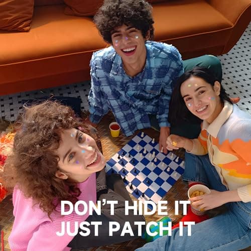 Dazzlook Cute Star Pimple Patch with Salicylic Acid, Mix Shapes Hydrocolloid Pimple Stickers Iridescent Colors 72 Pcs, Fashion Zits Blemishes Breakouts Patches - Thumbnail 6