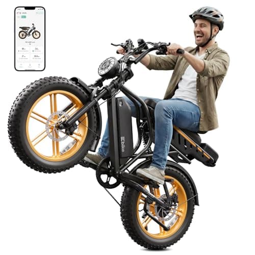 TS TST GRP LLC Electric Bike for Adults,1500W Peak Motor Retro E Bike,Removable 48V 15Ah Battery,20" x4.0 Fat Tire,30 MPH Max Speed,60/100 Miles Range, Ebike with Suspension,UL 2849 Wheels Hub Yellow - Image 1