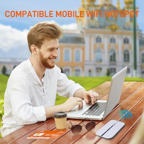 International Data SIM Card 5GB 30Days, 5G/4G LTE Coverage in USA and 49 Countries |UK, Europe, Asia, Oceania Prepaid Travel Data Only SIM for Portable WiFi Mobile Hotspot, Tablet, No Contract - Thumbnail 5
