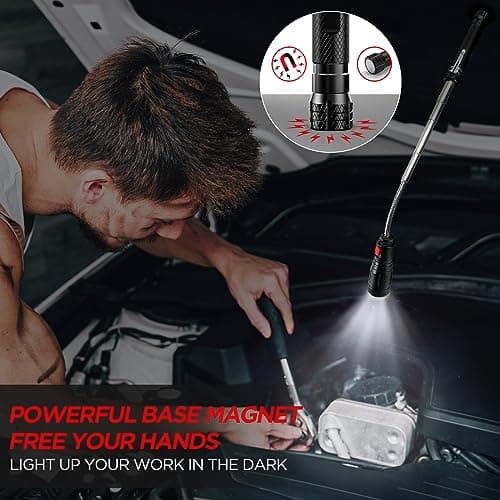 Hinshark Gifts for Men, Extendable Telescoping Magnetic Pickup Tools, Anniversary Birthday Gift for Men Dad Husband Him, Mens Gift for Cool Gadgets Tools, Unique Gift for Dad Who Have Everything - Thumbnail 5