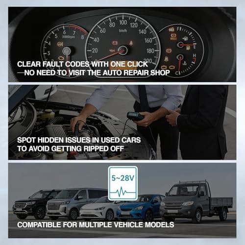 Feronix B26 Bluetooth OBD2 Scanner for iOS & Android - Subscription-Free Engine Code Reader, 2026 Upgraded Engine Diagnostic Tool, Reset Check Engine Light for Temporary & Pending Faults - Thumbnail 4