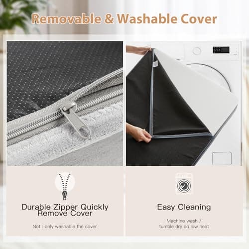 WNPETHOME Orthopedic XXL Dog Beds Large Sized Dog, Waterproof Extra Large Dogs Bed with Removable Washable Cover, Multi-Needle Quilting Dogs Crate Bed - Thumbnail 4