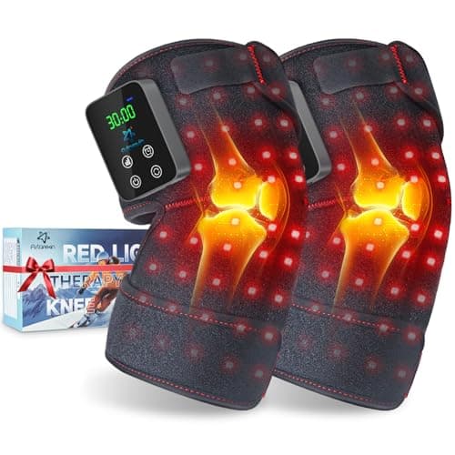 Astarexin Red Light Therapy Knee Brace 2 Pack – Wireless 72 LED with 660nm & 850nm, 3000mAh Battery, Heat & Pulse Modes for Knee, Elbow, Shoulder, Joint Discomfort & Pain Relief - Image 1
