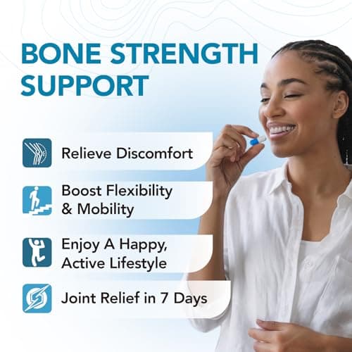 Herbal Bee Joint Health Supplement – Advanced Turmeric, Boswellia & Resveratrol Formula with Hyaluronic Acid & Collagen – Joint Relief Support, Flexibility, Mobility & Bone Strength | 30 Capsules - Thumbnail 4