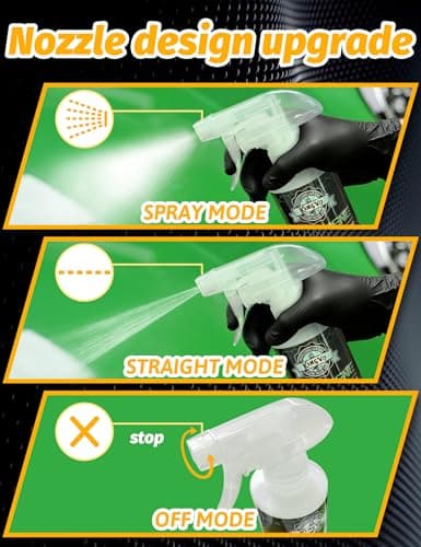 Kingvo Ceramic Coating for Cars, Car Wax Spray Graphene Ceramic Coating Shine Gloss Hydrophobicty for Auto Care Polish Detailing,10 OZ - Thumbnail 6