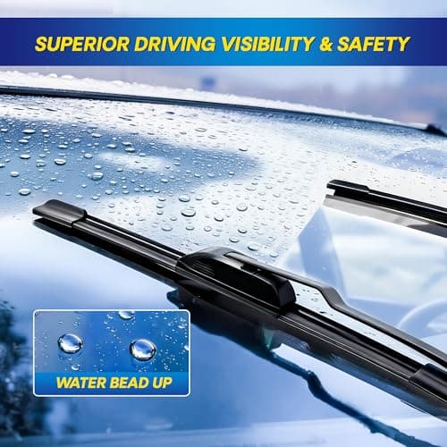 5 PLUS® Silicone Windshield Wipers Replacement for 2012 2013 2014 2015 2016 2017 Buick Enclave Wiper Blades(Set of 3),Automotive Replacement Windshield Wiper Blades For My Car-24"/21"/12" - Thumbnail 4