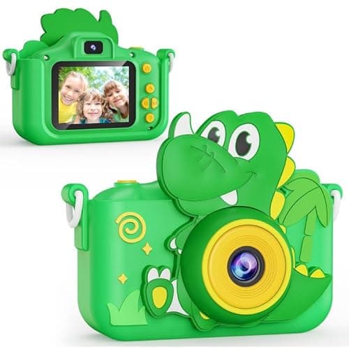 KOKODI Kids Camera Toy Digital Camera for Toddler Boys, Dinosaurs Birthday for Boys Age 3-12, 1080P HD Video Camera for Toddler, Kids Toys for 3-9 Year Old Kids with 32GB SD Card - Image 1