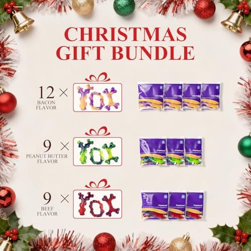 Frienhund 30-Pack Dog Toys for Aggressive Chewers: Indestructible Dog Toys for Large Dog, Package for All Furry Friends, Indestructible Dog Toy for Aggressive Chewers - Thumbnail 2