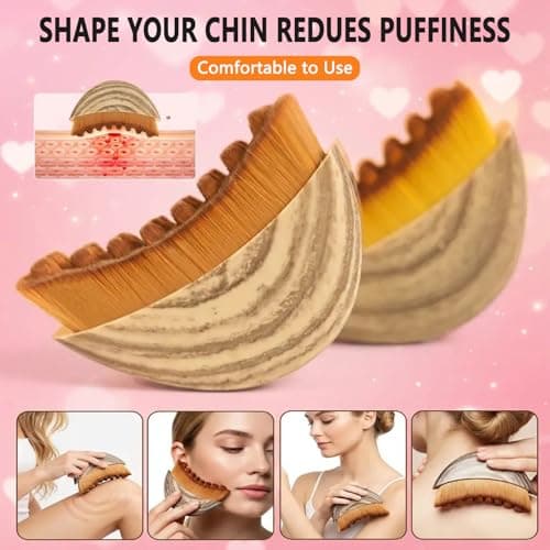 Lymphatic Contour Face Brush, Double Chin Reducer for Jawline Sculpting - Thumbnail 2