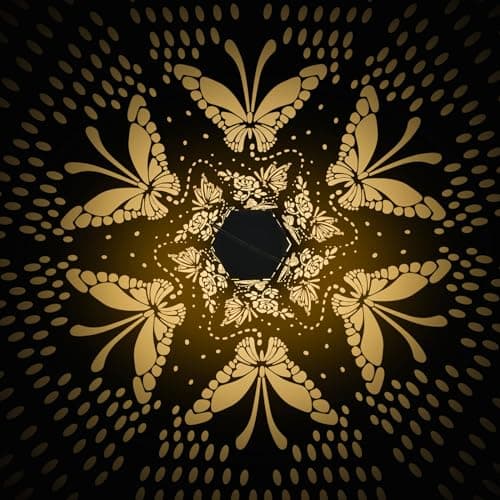 Butterfly Solar Lights Outdoor -Mothers Day Gifts for Mom Grandma, Birthday Gifts for Women, Butterflies Solar Lanterns Outdoor Waterproof Garden Decoration for Outside - Thumbnail 2