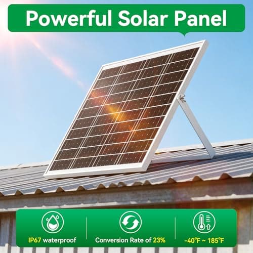 Solar Exhaust Fan 2-in-1 with DC Adapter,Large Solar Panel 3000 RPM High Speed Ventilation Fan,Waterproof with Auto Shutter for Continuous Airflow for Shed,Chicken Coop,Greenhouse,Dog House - Thumbnail 2