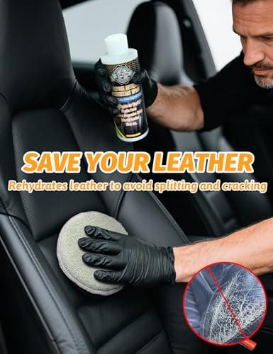 Kingvo Car Leather Conditioner and Car Window Cleaner, Leather Protector Care for Couch Auto Seats,Shower Glass Windshield Washer Fluid Window Tool - Thumbnail 2