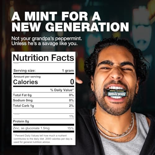 Breath Death Crystal Breth Breath Mints, Peppermint Mint Crystals, Gluten Free, Vegan & Zero Calorie Mints, Zinc-Infused & Fast Acting Formula, Single Pack - 4 Tubes, 12 Servings Per Tube, 1.6 Oz. - Thumbnail 2