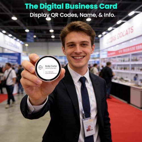 Electronic Anime Display Pin | 1.85” Touchscreen Digital Badge with App & Bluetooth Image Upload, Wearable Electronic Pin for Daily Outfits, Concert Support & Anime Conventions (rose gold) - Thumbnail 4