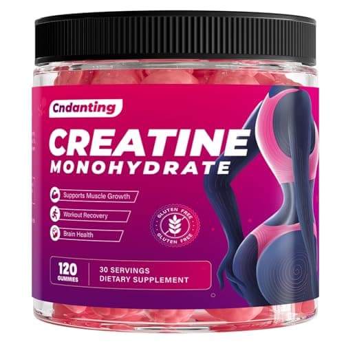 CNDANTING Creatine Gummies for Women 5000mg - Monohydrate Creatine Gummies, B12 & Folic Acid. Vegan Strawberry Flavor for Glute Shaping & Leg Toning. Bloating Free Muscle Recovery & Energy, 120 Count - Image 1