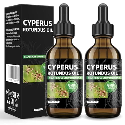 Nodfens Cyperus Rotundus Oil For Hair Removal, 2Pcs 60ML Natural Cyperus Oil For Reducing Body Hair Growth, Moisturizing & Soothing body oil Ideal for All Skin Types (4.2 Fl Oz) - Image 1