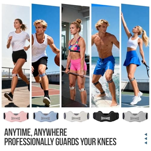 GOUNOD Patellar Tendon Support Strap 2 Pack,Silicone Knee Strap for Knee Pain Relief,Patella Band for Basketball, Jumpers Knee, Tendonitis, Running, Hiking, Soccer, Osgood Schlatter (Pink) - Thumbnail 6