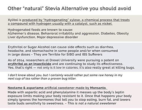 Enzo Organic Stevia Powder 125g (4.4oz / 3125-Servings) - Premium USDA Certified All Natural Alternative-Sweetener 320x Sugar Free Non-GMO 0 Calories Vegan No Aftertaste Kosher - Thumbnail 6