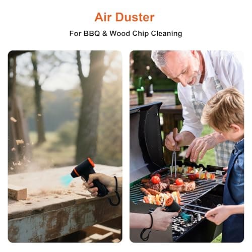 Compressed Air Duster-150000RPM Super Power Snow Blower, 3-Gear Adjustable Mini Blower with Fast Charging, Electric Air Duster for Leaves,Snow,Computer, Keyboard, (Black) - Thumbnail 5