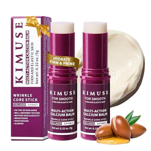 KIMUSE 2 Pack Multi-Action Calcium Balm Stick, All In One Wrinkle Bounce Multi Balm Stick Korean Skin Care, Non-Greasy, Fast-Absorbing Formula For Face & Eye - Image 1