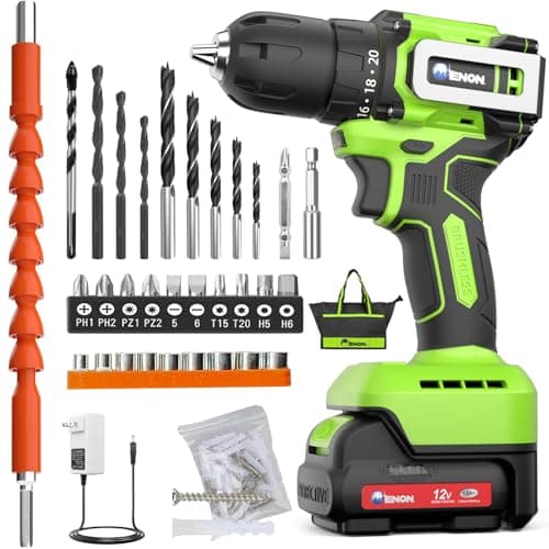 Brushless Cordless Drill Set,12V Power Drill Set with Battery and Charger, Electric Driver/Drill Bits, 3/8'' Keyless Chuck,20+1 Torque Setting, 300 inch-lbs, with LED Electric Drill Set - Image 1
