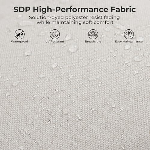 Gand Patio Outdoor Loveseat,Wicker Conversation Set with Thick Cushion for Porch, Garden, Yard - Thumbnail 5