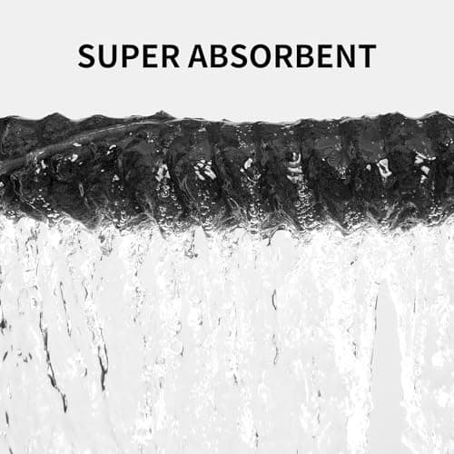 NALIVO Oversized Bath Sheets 40x80 Inches Extra Large Bath Towels for Adults Super Soft Quick Dry Highly Absobent Microfiber Shower Towels for Bathroom, Pool, Gym, Yoga Towel (Charcoal Gray, 2Piece) - Thumbnail 6