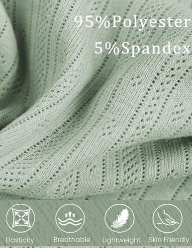 Ekouaer Cute Pajamas for Women Set 2 Piece Ribbed Pjs Short Sleeve Crop Top and Shorts Sleepwear Summer Soft Pajamas Set 2026 Y2K Lounge Sets Red Love Medium - Thumbnail 6